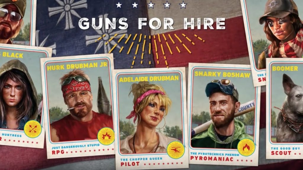 far cry 5 guns for hire