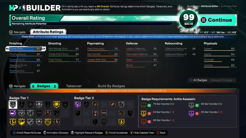 nba 2k26 damian lillard build
