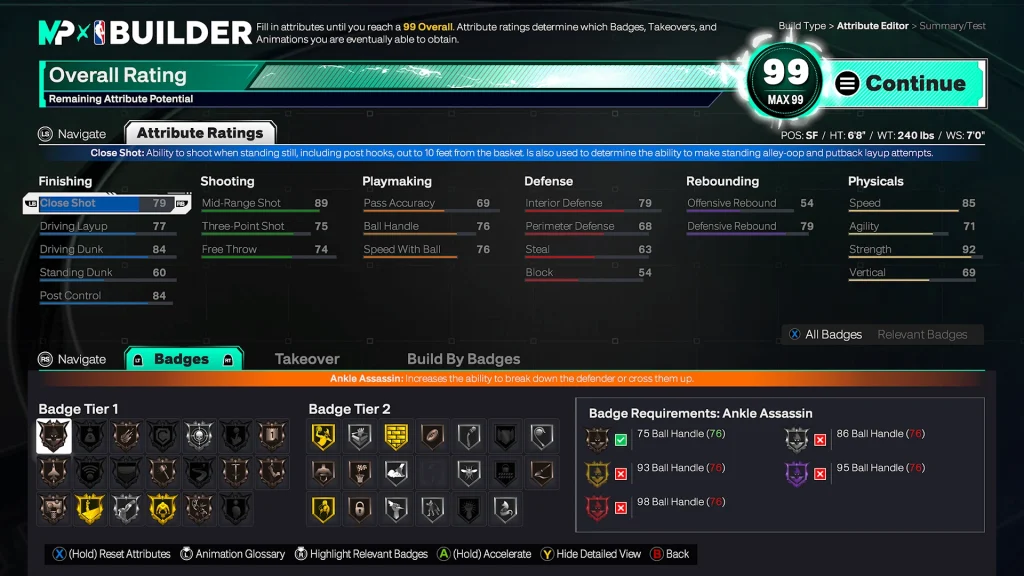nba 2k26 carmelo anthony build