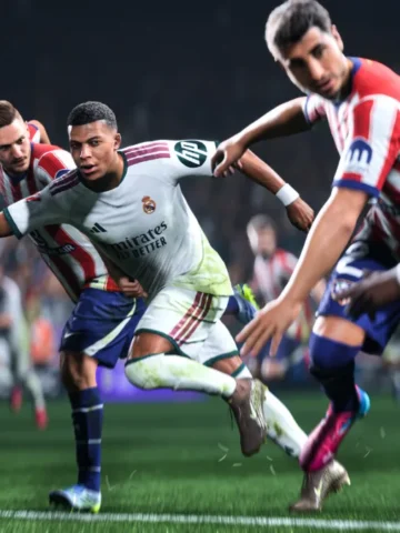 Players contest the ball in midfield in EA SPORTS FC 27