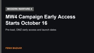 MW4 Campaign Early Access Starts October 16