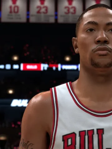 Derrick Rose in a Chicago Bulls jersey in NBA 2K27
